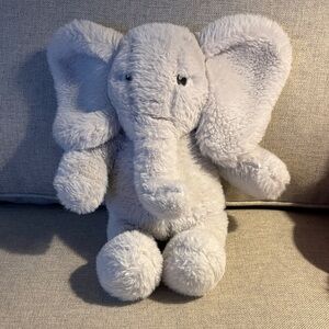 Vermont Teddy Bear Plush Gray Elephant Stuffed Animal 14” Handmade Authentic HTF